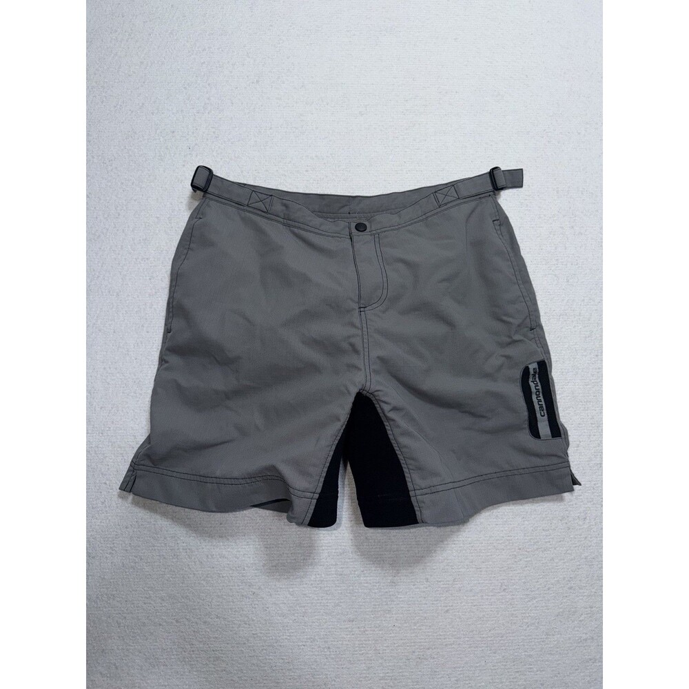 Cannondale MTB Baggy Cycling Shorts Medium Gray Padded Mountain Bike